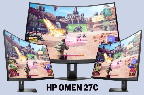 HP Omen 27c Curved Gaming Monitor with 240Hz Refresh Rate display