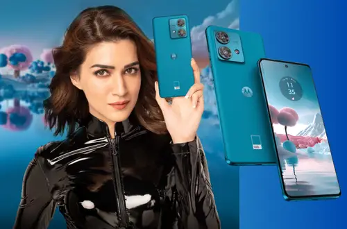 Motorola Edge 40 Neo 5G endorsed by Kriti Sanon Bollywood actress