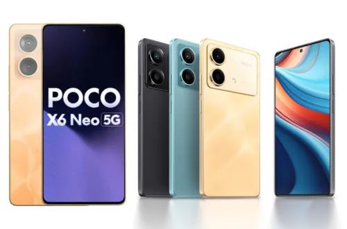 Poco X6 Neo 5G with a 120Hz refresh rate, 2160Hz touch sampling rate display