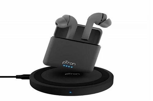 ptron bassbuds Vista and Bassbuds Pro true 5W Qi wireless earbuds