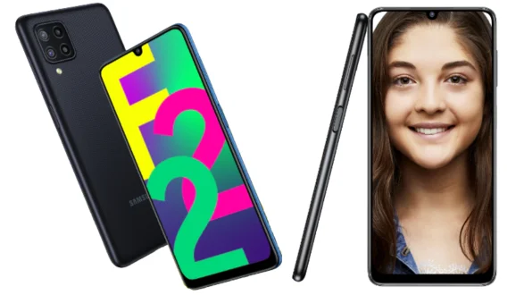 Samsung Galaxy F22 with a 90Hz refresh rate display, quad rear camera
